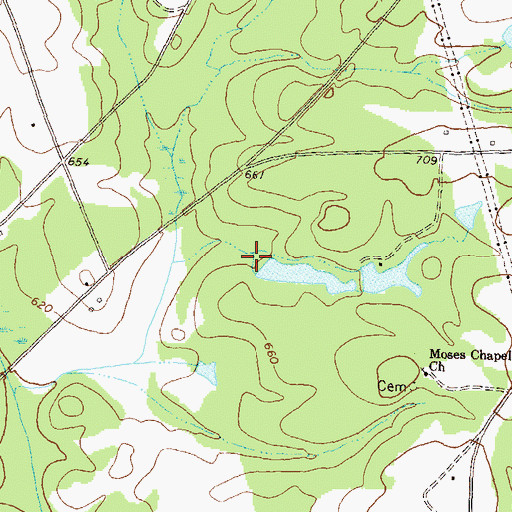 Topographic Map of Kenilworth Lake Dam, GA