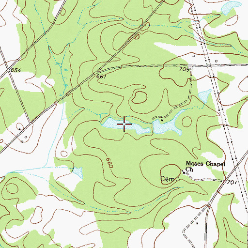 Topographic Map of Kenilworth Lake, GA