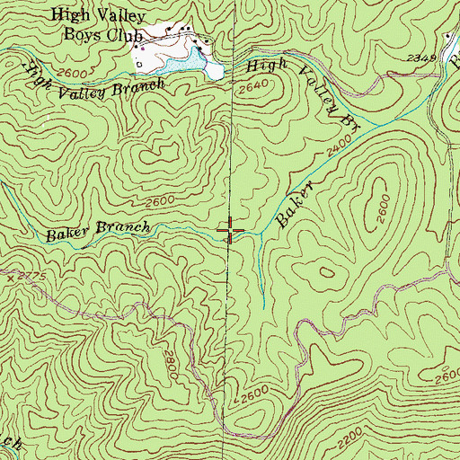Topographic Map of Dean Lake Dam, GA