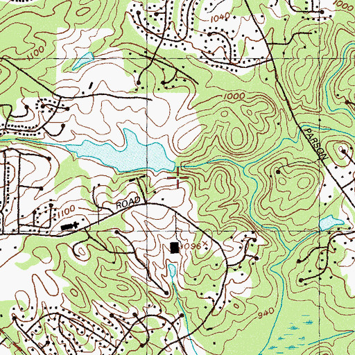 Topographic Map of Spratlin Lake Dam, GA