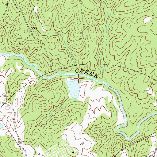 Topographic Map of Tate Lake (historical), GA