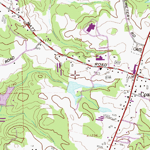 Topographic Map of Norrell Lake Dam, GA