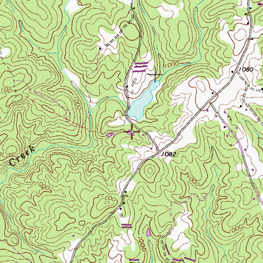 Topographic Map of Miller Lake, GA