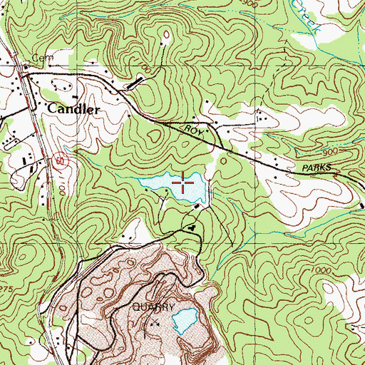 Topographic Map of Gainesville Stone Lake, GA