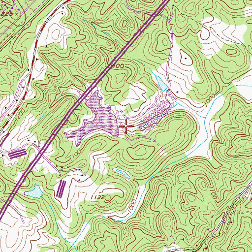 Topographic Map of Ramsey-Fraser Lake Dam, GA