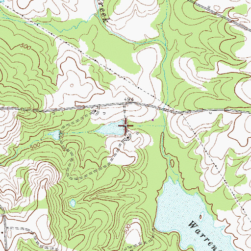 Topographic Map of English Lake, GA