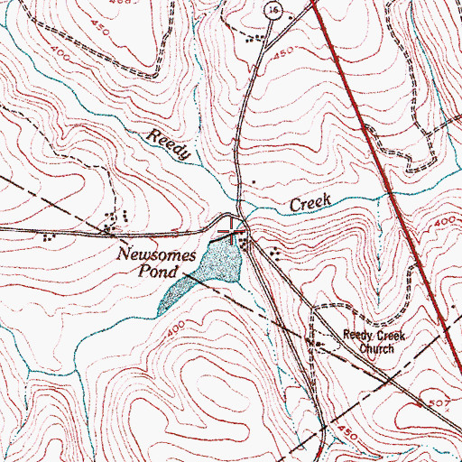 Topographic Map of Kaolin Lake Dam, GA