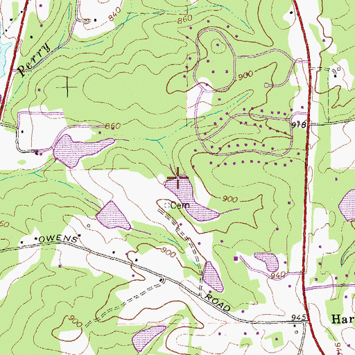 Topographic Map of Ford Dam, GA