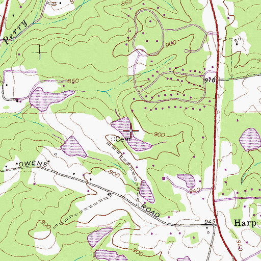 Topographic Map of Ford Lake, GA