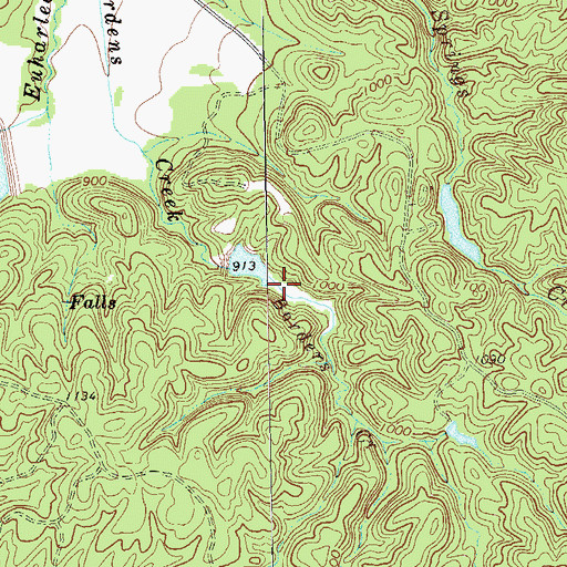 Topographic Map of Everett Lake, GA