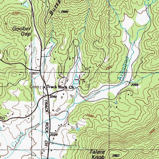 Topographic Map of Alexander Lake Dam, GA