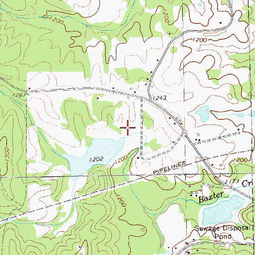 Topographic Map of Little River Structure Number Two Dam, GA