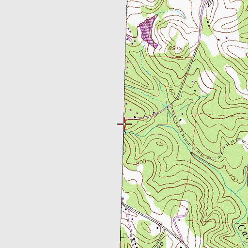 Topographic Map of Sheppards Lake Dam, GA