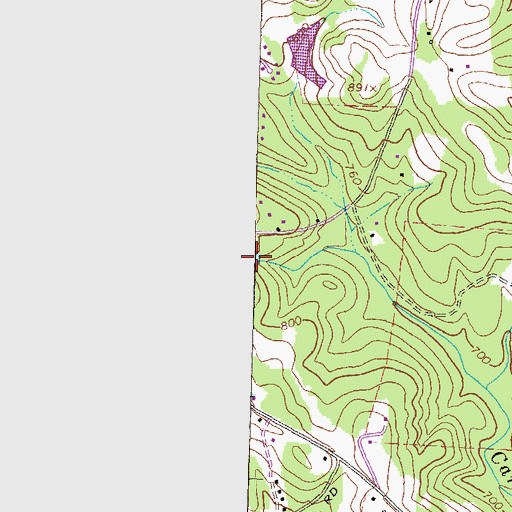 Topographic Map of Sheppards Lake, GA