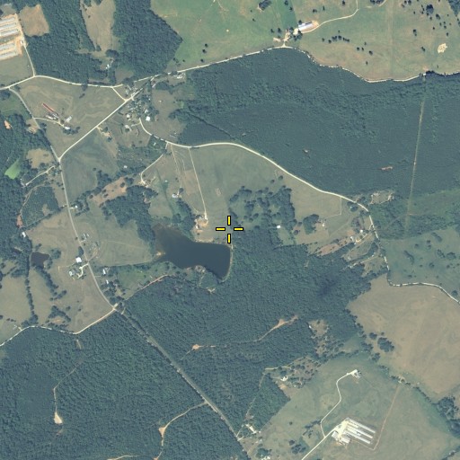 Aerial/Satellite Image of Samples Lake Dam, GA