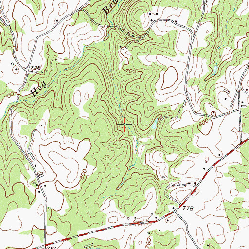 Topographic Map of Grimes Dam, GA