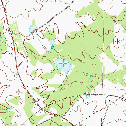 Topographic Map of Payne Lake, GA