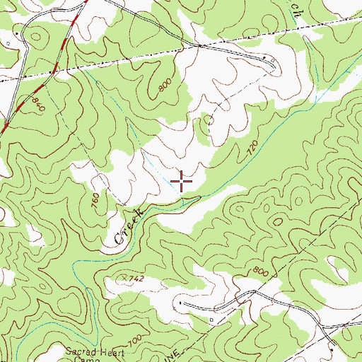 Topographic Map of Hunnicutt Lake Dam, GA