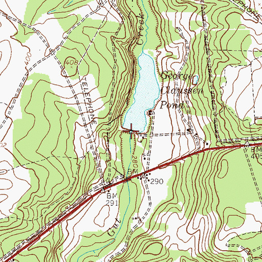 Topographic Map of George Claussen Pond Dam, GA