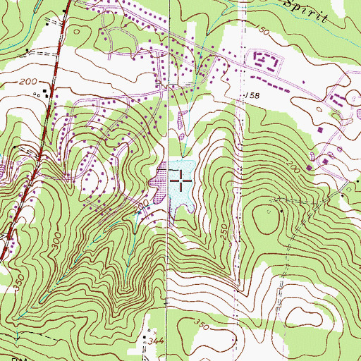 Topographic Map of Goshen Lake, GA