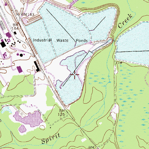 Topographic Map of Wastewater Treatment Pond Number Four, GA