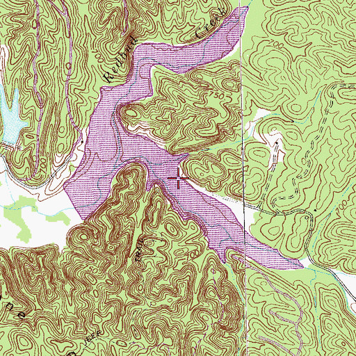 Topographic Map of Defoor Walters Lake, GA