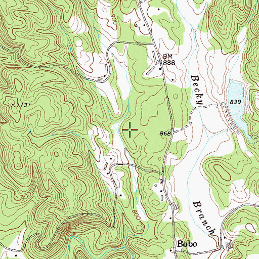 Topographic Map of Jones Lake, GA