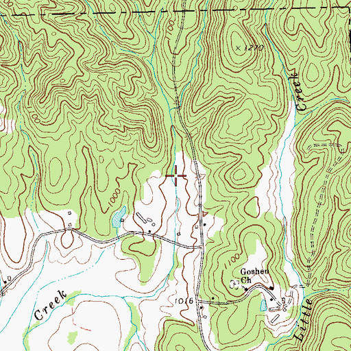 Topographic Map of Kraft Lake, GA