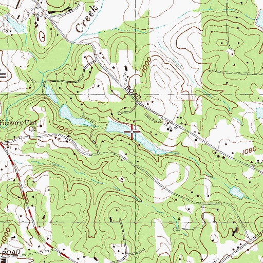 Topographic Map of Sellers Lake, GA