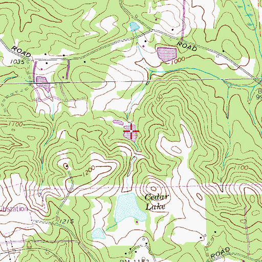 Topographic Map of Hay North Lake, GA