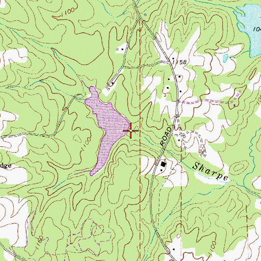 Topographic Map of Fullilove Dam, GA