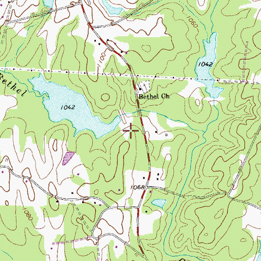 Topographic Map of Little Tallapoosa Structure 16 Dam, GA