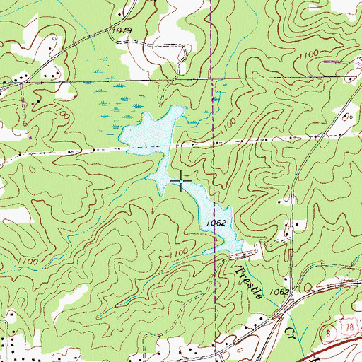 Topographic Map of Stevens Lake, GA
