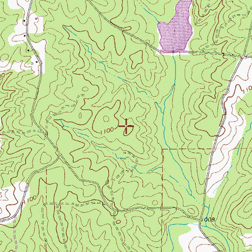 Topographic Map of Carroll Lake, GA