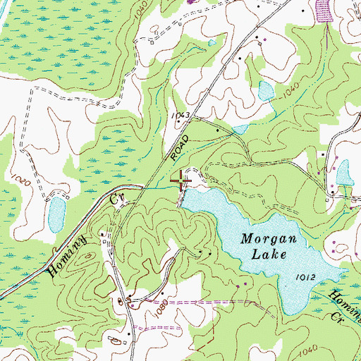Topographic Map of Little Tallapoosa Structure 19 Dam, GA