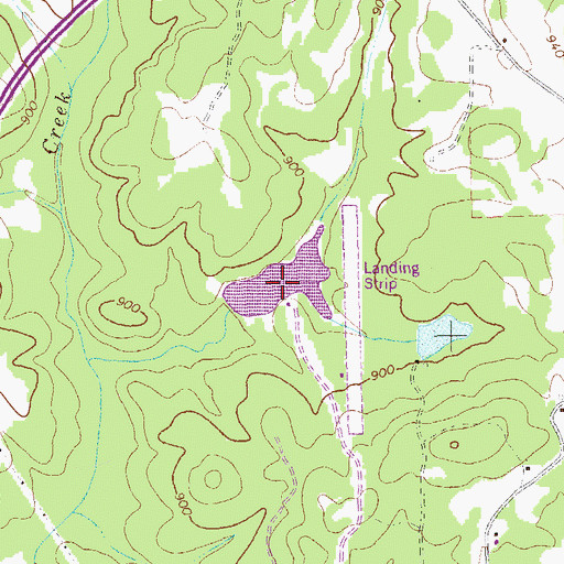 Topographic Map of Odom Lake, GA
