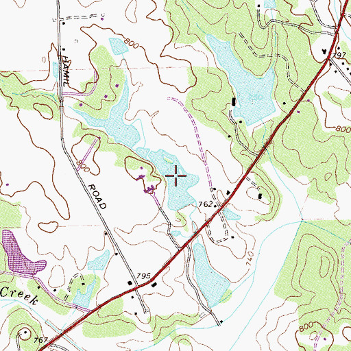 Topographic Map of Shappard Lake, GA