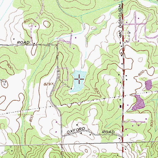 Topographic Map of Williams Lake, GA