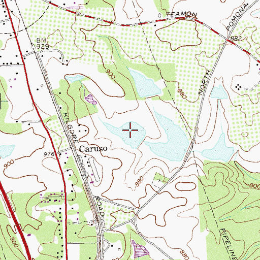 Topographic Map of Southern Fruit Lake B, GA