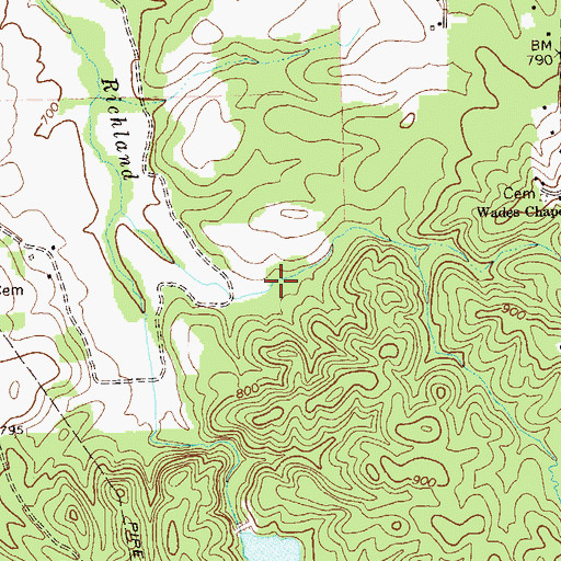 Topographic Map of Taylor Lake, GA