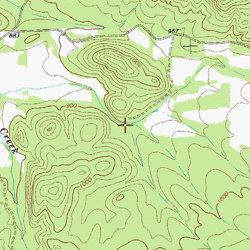 Topographic Map of Neel Lake, GA