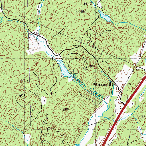 Topographic Map of Ellijay River Watershed Dam Number 11, GA