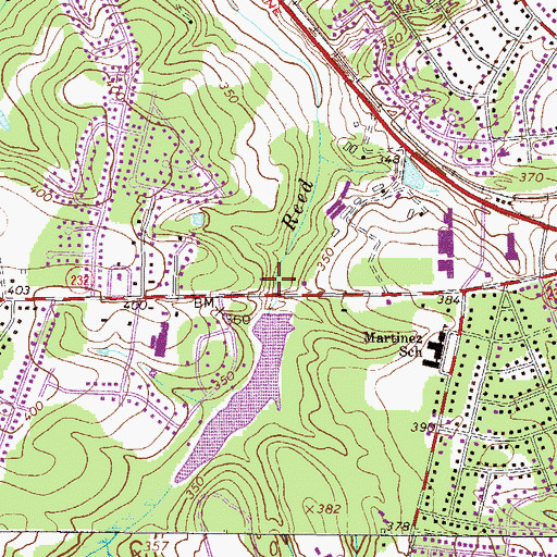 Topographic Map of Spring Lake Dam, GA