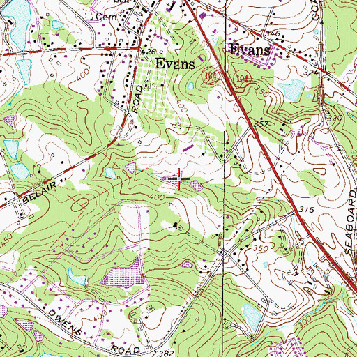 Topographic Map of Idlewylde Lake, GA