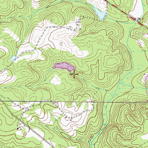 Topographic Map of Bolgla Lake Dam, GA