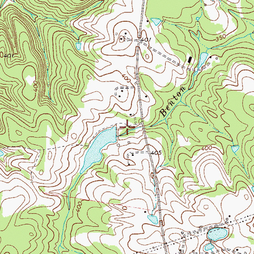 Topographic Map of Crawford Lake Dam, GA