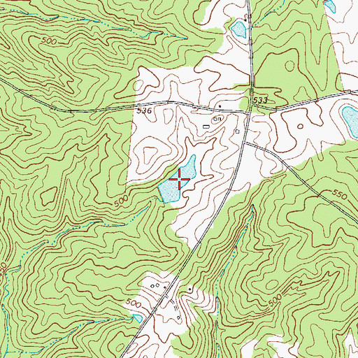 Topographic Map of Hale Lake, GA