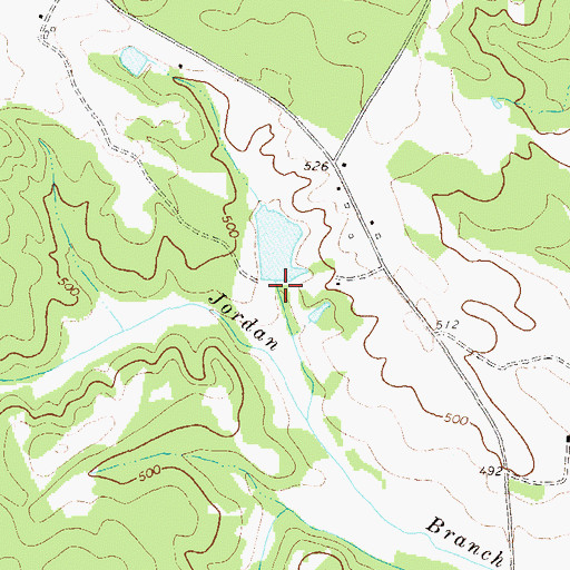 Topographic Map of Grimaude Lake Dam, GA