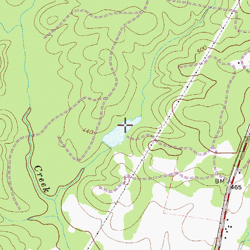 Topographic Map of Palmer Lake, GA