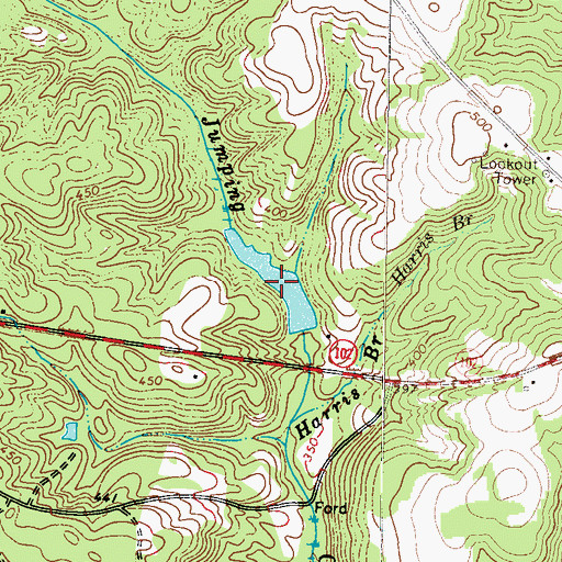 Topographic Map of Walden Lake, GA